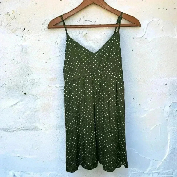 La vie  en rose green pin up babydoll style mini dress S - Picture 1 of 5